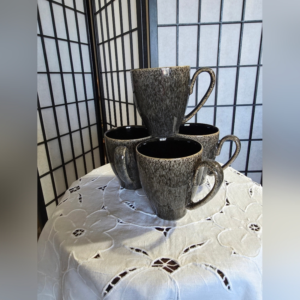 Set Of 4 Denby-Langley Coffee Mugs, 12 oz